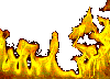Animated flames